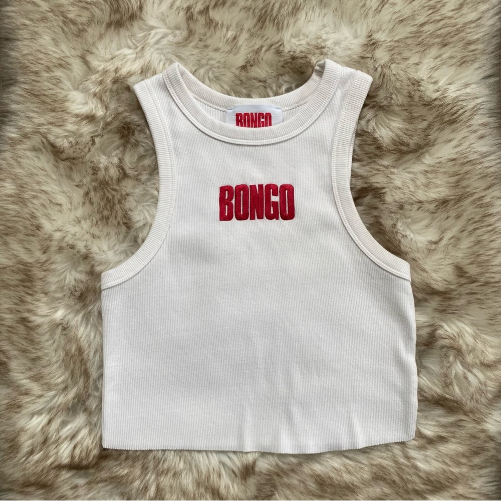 Bongo Ribbed Crop Tank Top y2k